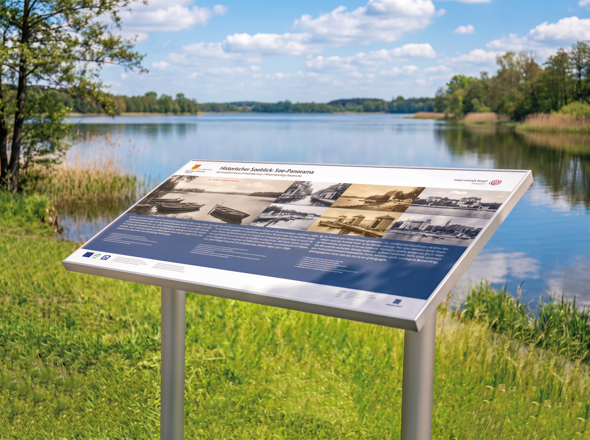 Aluminium Pultschild Anwendungsbild · Doppelsäule
