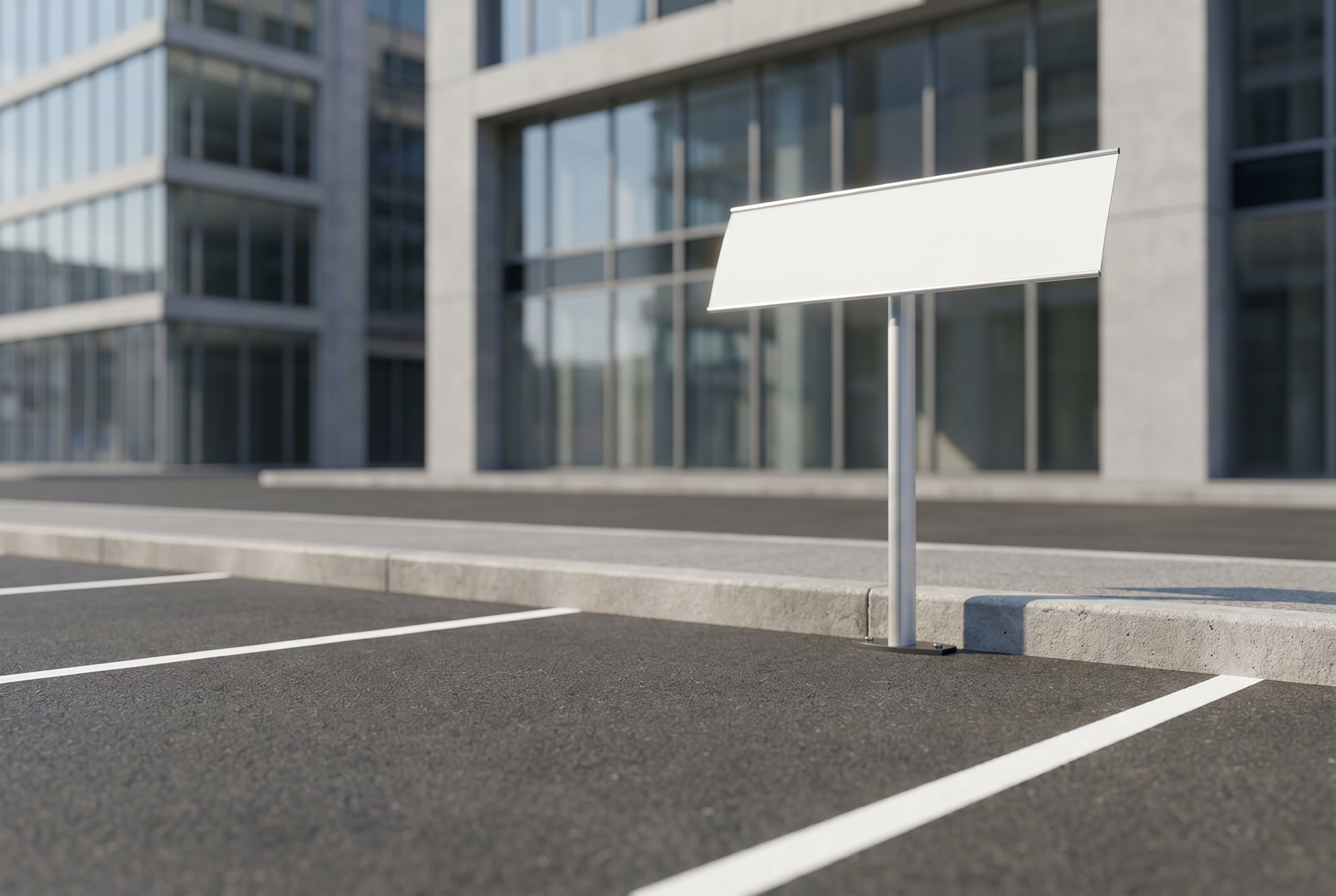 Montblanc Parkplatzschild – Anwendungsbild